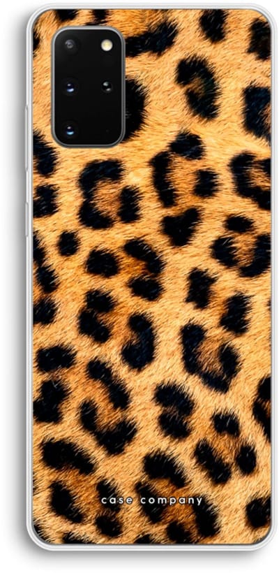 Case Company® - Hoesje geschikt voor Samsung Galaxy S20 Plus hoesje - Luipaard - Soft Cover Telefoonhoesje - Bescherming aan alle Kanten en Schermrand