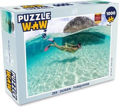Puzzel Zee - Duiken - Turquoise - Legpuzzel - Puzzel 1000 stukjes volwassenen