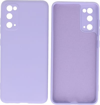 Hoesje Geschikt voor Samsung Galaxy S20 - Backcover Telefoonhoesje - Paars
