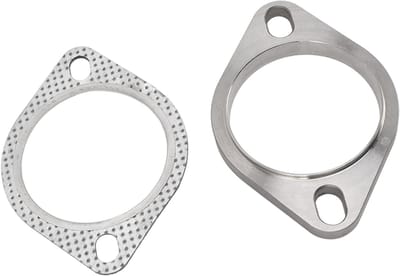 Dailygoods- Uitlaatflensverbindingsset Universeel - 2 Bouten - Metaallegering - Afdichting - Verbeterd Rijcomfort - 3 Inch (77 mm) - Uitlaatflens