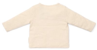 Little Dutch Shirt lange mouw - Maat 62 - T-shirt Jongens - Sand Melee, Beige - Forest Friends Newborn