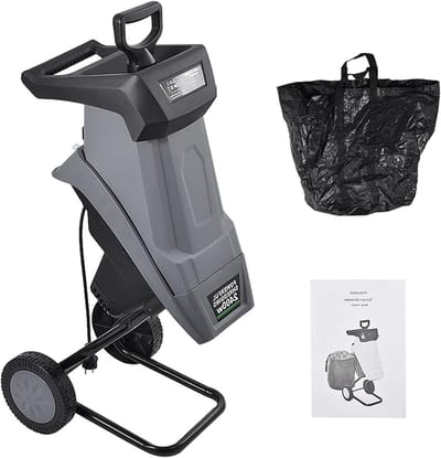 Houtversnipperaar Takkenbreker - Elektrische Breker - Tuinonderhoud Verwerken - Krachtige 2400W Motor - 39 mm Snijdiameter - Zwart