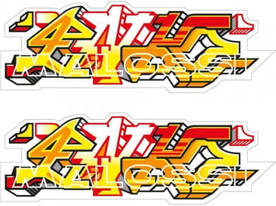 stickers malossi voor muur auto enko4 / per paar nieuw