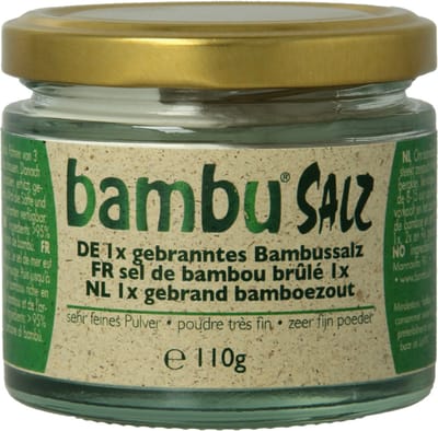 Bambu Salz Bamboezout zeer fijn 1x gebrand 110 Gram