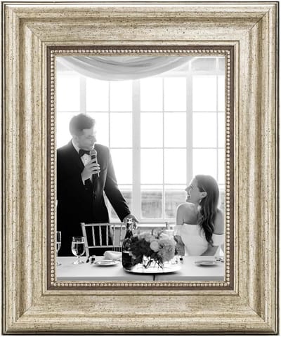 Fotolijst 10x15 cm Zilver Barok Vintage Antieke Look Met Onbreekbaar Glas