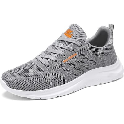 Hardloopschoenen Lente en Herfst Enkellaagse Schoenen Zachte Zool Casual Ademende Sneaker Dames 44 gray