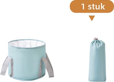 1 artikel - Opvouwbare voetenbademmer - Voetenbad voor thuisgebruik - Draagbaar voor op reis - Geïsoleerde voetenbadtas - Klein blauw