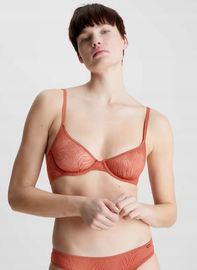 Calvin Klein - Halfvoorgevormde Beha - Oranje - 70A