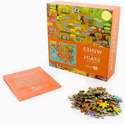 Legpuzzel Wijnregio's - Puzzel Wijnkaarten - Ontspannen Hobby - Gedetailleerde Wijngaarden - 1000 Stukjes - Meerkleurig
