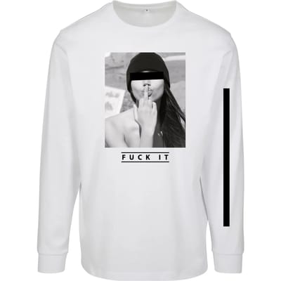 Mister Tee - Fuck it Longsleeve shirt - XS - Wit