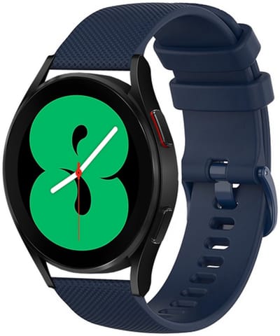 By Qubix - Geschikt voor Garmin bandje - 18mm - Geschikt voor Garmin Venu 4 - 41mm - Sportband met motief - Donkerblauw