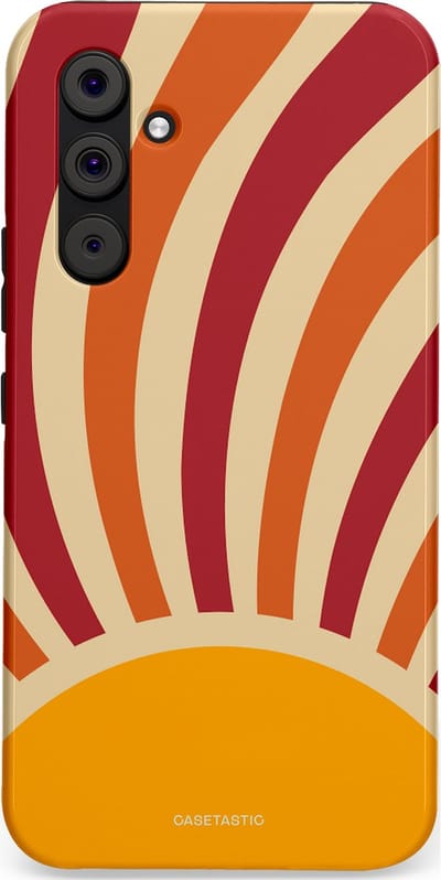 Casetastic Hoesje Geschikt voor Samsung A54 (5G) - Stijlvolle Beschermende Duo-layer Case - Retro zomer