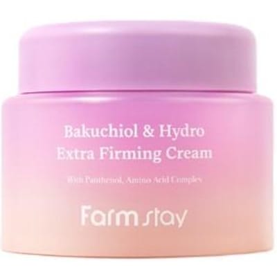 Farm Stay Bakuchiol & Hydro Crème Extra Raffermissante – Solution Hydratante + Raffermissante, Coréenne pink