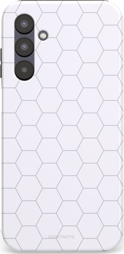 Casetastic Hoesje Geschikt voor Samsung A25 - Stijlvolle Beschermende Duo-layer Case - Zilverraat