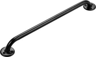 Wandbeugel Mat Zwart 60 cm. Handgreep / wandgreep voor badkamer / douche / toilet. Toiletbeugel / badgreep / douchegreep