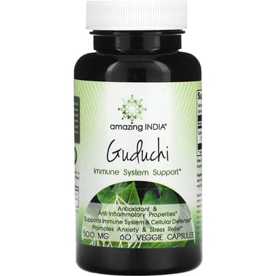 Amazing India, Guduchi, 500mg, 60 plantaardige capsules
