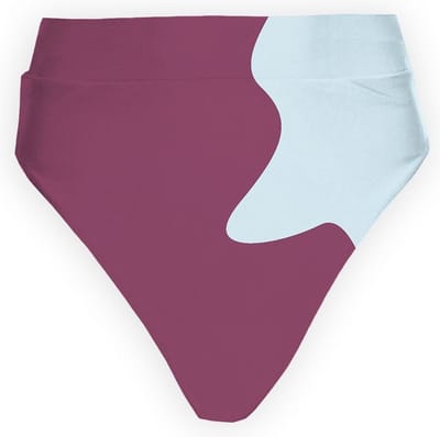 Sea'sons Official - Kleurveranderend - High Waist Bikinibroek - Cherry-blauw - XS