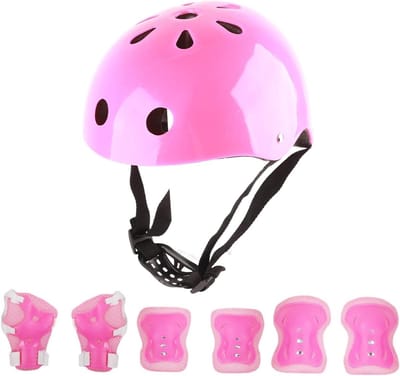 Kinderhelm Elleboog Kniebeschermers - Veiligheidsset - Buiten Sporten - Hoofd tot Knie Bescherming - 24 x 20 x 14 cm