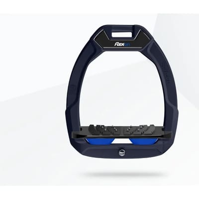 Veiligheidssteigers voor paardrijden Inklapbaar Ultra Grip Aluminium/Zwart/Blauw Flex-On Safe-On