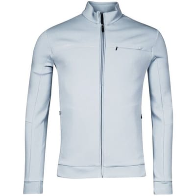 Thomas Maine Vest Sweat Cardigan Full Zip Doubleface Licht Blauw / male
