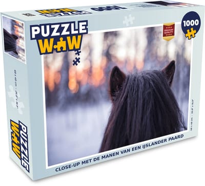 Puzzel Close-up met de manen van een IJslander paard - Legpuzzel - Puzzel 1000 stukjes volwassenen