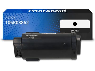 PrintAbout huismerk Toner 106R03862 Zwart Geschikt voor Xerox