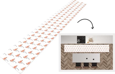 Keukenloper - Loper keuken - Patronen - Vogel - Flamingo - 300x50 cm - Keukenloper vinyl