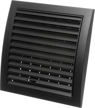 Ventilatierooster 190 x 190 mm met insectenbescherming en schuifregelaar