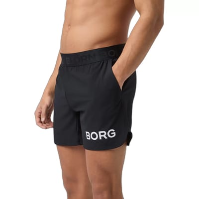 Björn Borg 6'' Korte Sportbroek Heren Korte broek mannen - Zwart - Gerecycled Polyester - Maat L