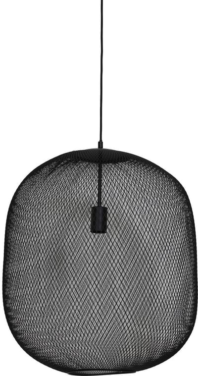 Light & Living Hanglamp Reilley - Zwart - Ø50cm - Modern - Hanglampen Eetkamer, Slaapkamer, Woonkamer