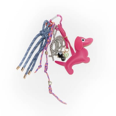 xoxo Wildhearts Bag Charm - Puppy Love - Pink - Hangertje voor handtas - Accessoire voor dames tas - Hanger met puppy hond - Hondje - Sleutelhanger - Roze