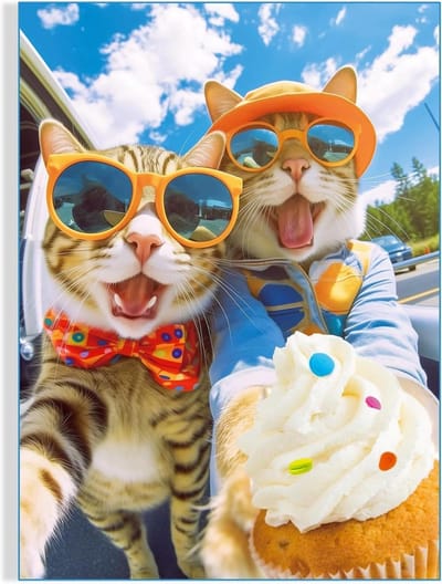 500 stuks legpuzzels voor volwassenen en tieners en kinderen familie gelukkig cadeau-idee katten selfie
