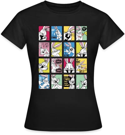 Looney Tunes Bugs Bunny Tiles T-Shirt Dames