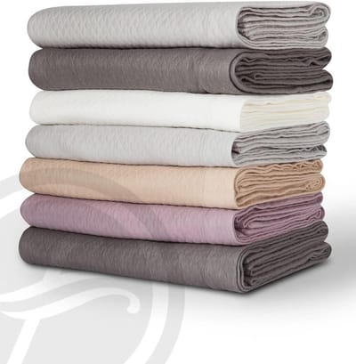 Bella Donna Zomerdeken - Afmeting: 155 x 220 cm - Kleur: Licht Antraciet