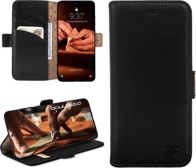 Bouletta geschikt voor Samsung S20 hoesje leder BookCase hoesje - Rustic Black