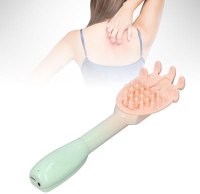 Dailygoods - Elektrische Rugkrabber - Jeukverlichtingsmassageapparaat - Uitschuifbaar 45 Cm - Ergonomische Handgreep - Massagefunctie - Geschikt voor...