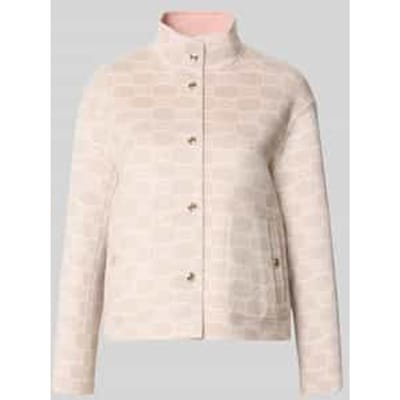 Jack in all-over look met opstaande kraag