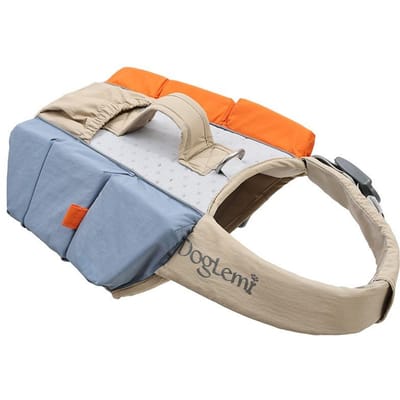 Gilet de sauvetage pour chien réfléchissant réglable pour grands chiens Maillot de bain Gilet de sécurité Surf Voilier Flottabilité renforcée Gilets de sauvetage pour animaux de compagnie (as the picture,S)