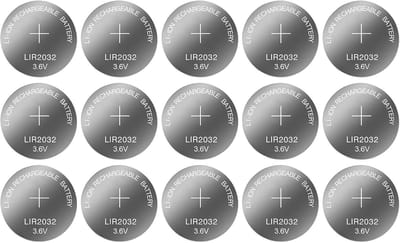 Oplaadbare Knopcel Batterijen - Muntcellen Lithium - Externe Apparaten - Hoge Capaciteit 40mAh - 20 x 3.2 mm