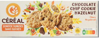 Céréal Chocolate Chip Cookie Hazelnoot - 12 x 130 gr - Voordeelverpakking