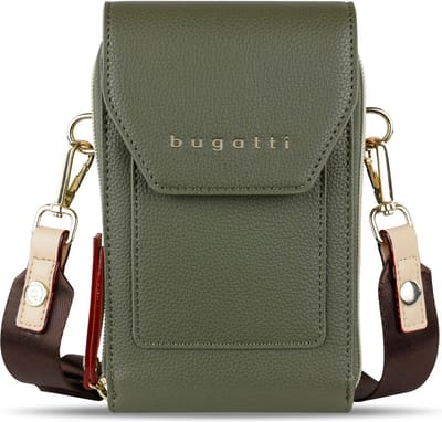 bugatti Schoudertas Telefoontasje Ella Crossover Purse Bag Olive Olijfgroen