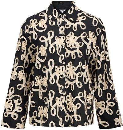 Object Objroya L/s Lo Shirt Dames - Jurken - Zwart - Maat 36