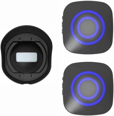 Draadloos Oprit Alarm - Bewegingsmelder - Veiligheid Bewaken - 360 Graden Rotatie - 37 Meter Bereik - Zwart