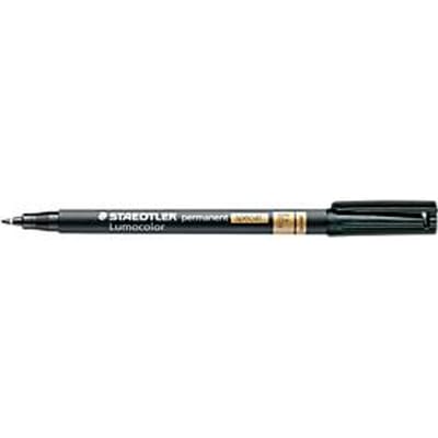 Viltstift Staedtler Lumocolor 319 special permanent F zwart - 10 stuks