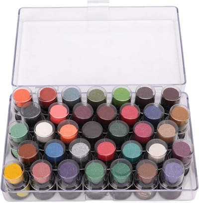 Kinderen Inktkussen - Stempelkussen Ambachten - Creatief Knutselen - 35 Levendige Kleuren - 19 x 12 x 5 cm - Multicolor