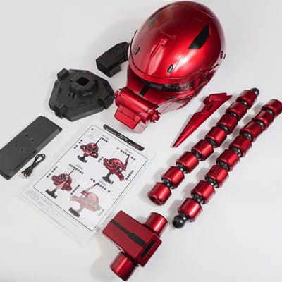 Nouveau Vendre Casque Zaku Rouge Mobile Suit Figurine Anime Ornement de Bureau Poupée Modèle de Collection Props Cosplay Comic-Con Jouet Cadeau