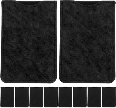 Pincet etui - Kam tas - Beauty tools opbergen - Duurzaam PU leer - 10 stuks - Zwart