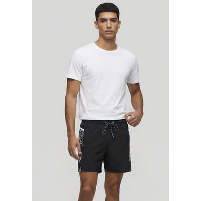 Arena Men's  Pro-file Beach Boxer Logo Black-white Maat: XXL | Zwembroeken Outlet | Heren | Zwart