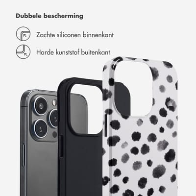 Selencia Hoesje - Geschikt voor Apple iPhone 13 Pro - Backcover - Trendy Leopard