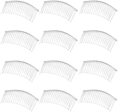 Dailygoods- Steekkam 20 Tanden - Metalen Haarkam - Sluierkam - Hoofdtooi Accessoires - Bruidssluiers - Geschikt voor Haaraccessoires